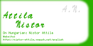 attila nistor business card